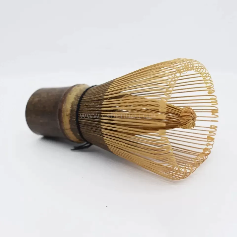 100 prongs Skinny Chasen Black Bamboo Traditional Matcha Whisk