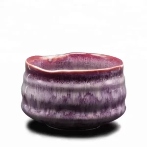 9oz 550ml Handmade Purple Glaze Ceremonial Matcha Bowl