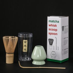 Bamboo Scoop Chasen Matcha Whisk Set