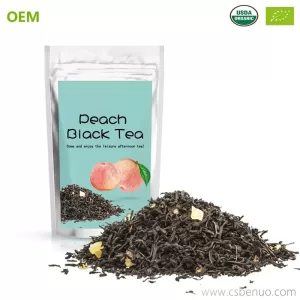 Bulk Custom Herbal Flavored English Breakfast Peach Black Tea