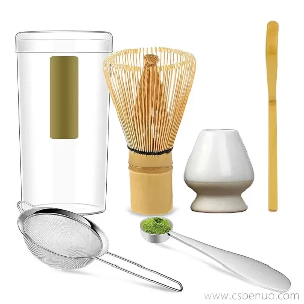 Chasen Kits Tea Powder Bamboo Whisk Matcha Mixer Set