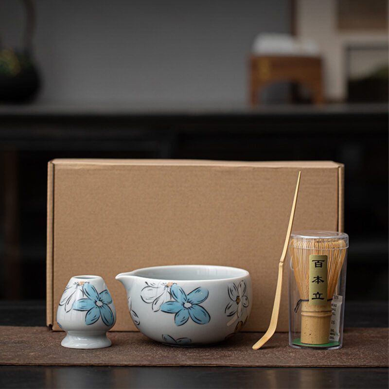 Custom Bamboo Whisk Matcha Set Box