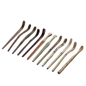 Custom Logo Mini Tea Powder Spoon Matcha Bamboo Scoop