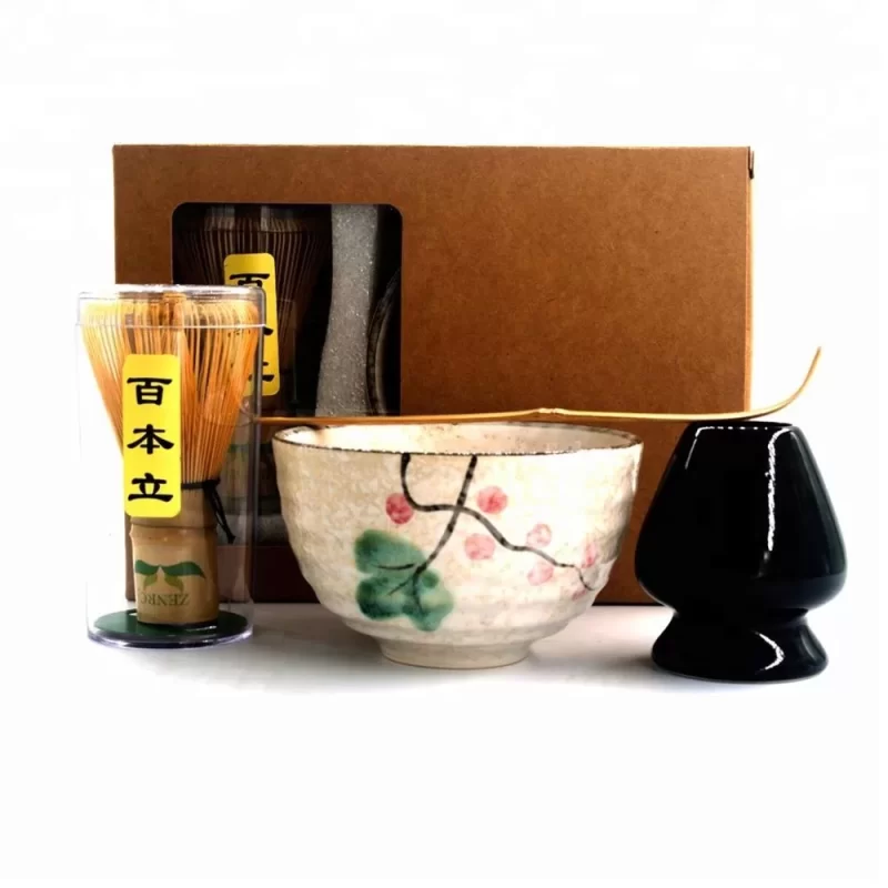 Customizable Pottery Bowl Set Stylish Ceramic Matcha Chawan