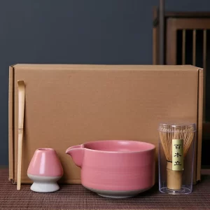 Customized Ceramic Glazed Spouted Matcha Bowl
