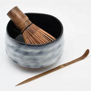 Handmade Glazed Traditional Black Matte Ceramic Matcha Chawan