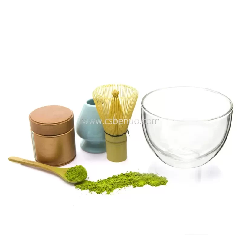Heat Proof Insulating Double Wall Glass Matcha Bowl - Image 3