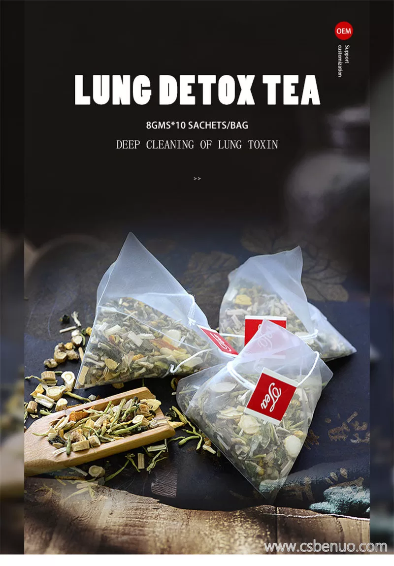 Natural Herbal Drinking Lung Detox Tea for Health Care