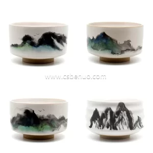 OEM Ceramic Glaze Pottery Handmade Matcha Bowl