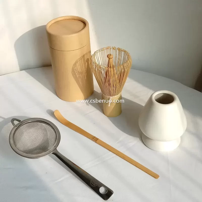 OEM Handmade Bamboo Matcha Green Tea Whisk Set