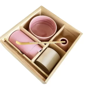 OEM Logo Wooden Box Kit Matcha Tea Starter Set