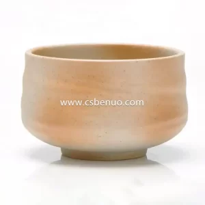 Orange Crude Tea Bowl Matcha Green Tea Whisk and Bowl