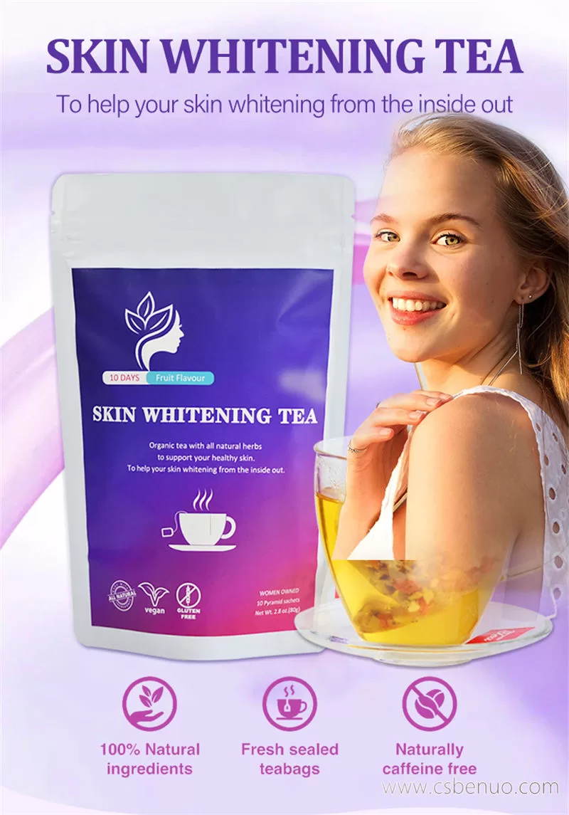 Organic Anti-aging Herbal Flower Whitening Skin Glow Tea