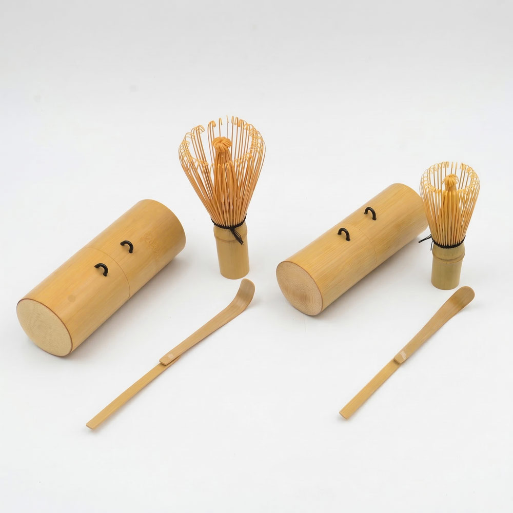 Portable Bamboo Whisk for Matcha Set with Bamboo Case & Foldable Scoop (4)