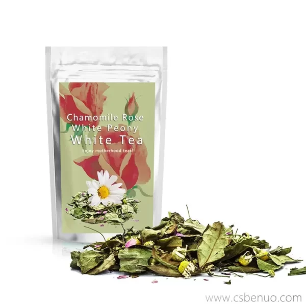 Premium Relaxing Rose Herbal Blend Chamomile White Peony Tea