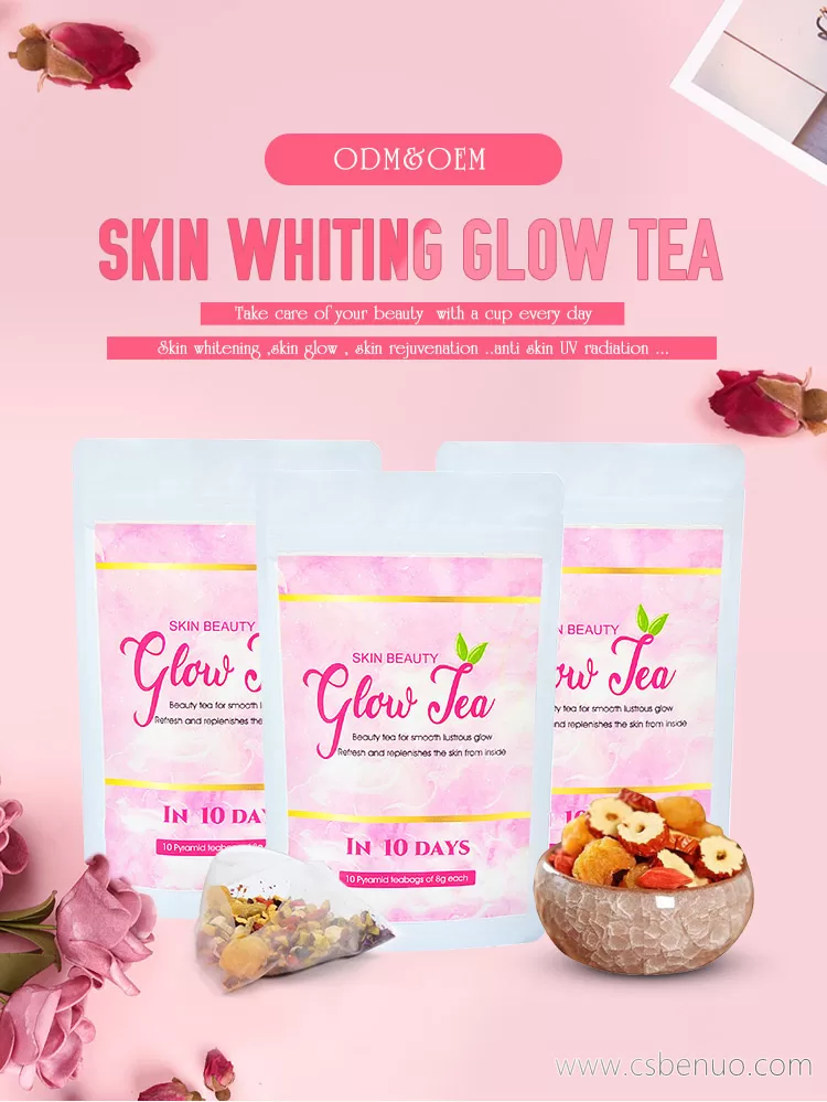 Private Label Organic Herbal Anti-aging Skin Beauty Glow Tea