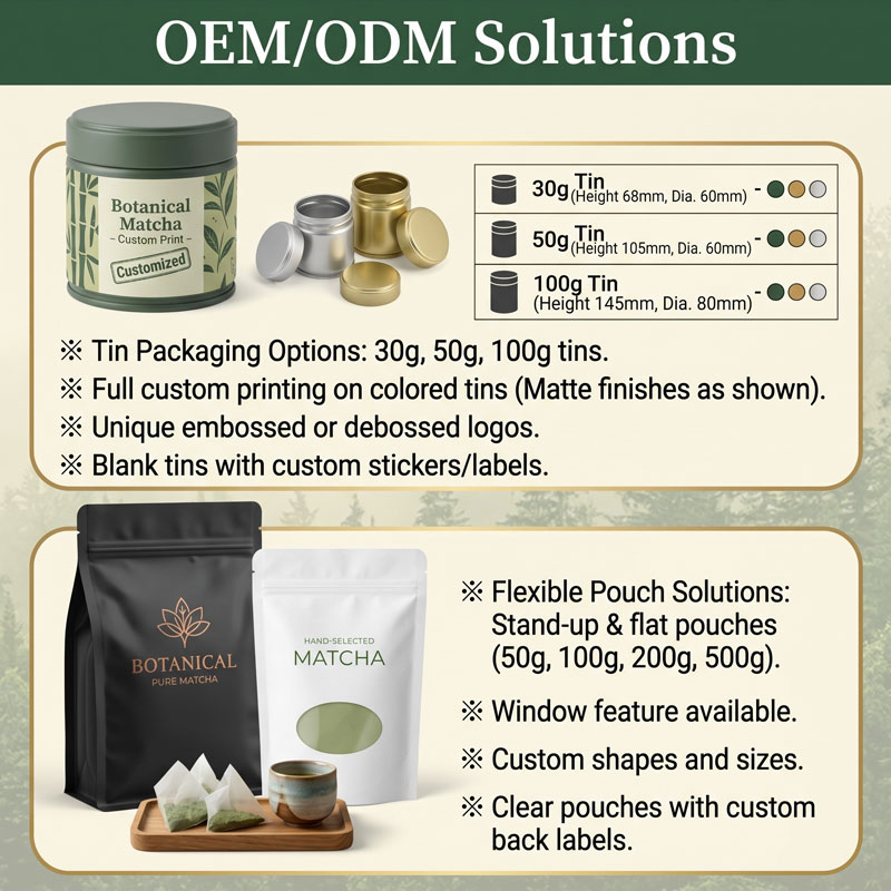 Wholesale Private Label Organic Matcha Powder & Custom OEM Packaging - Image 3