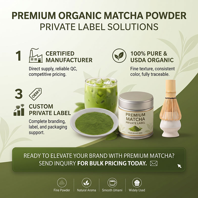 Wholesale Private Label Organic Matcha Powder & Custom OEM Packaging - Image 4
