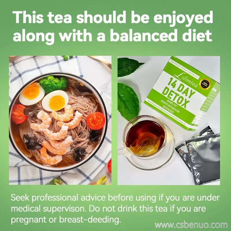 Private Label Organic Weight Loss Detox 14-Day Slimming Tea