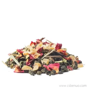 Rose Petals Dried Peach Flavor Black Tea White Peach Oolong