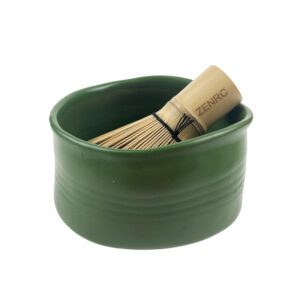 Handmade Colorful Pottery Chawan Set Ceramic Matcha Bowl