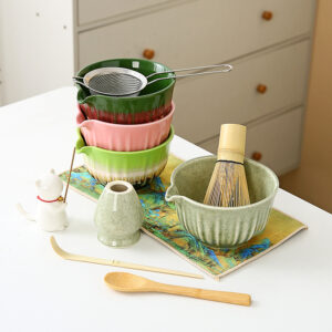 Authentic Matcha Maker Kit Custom Tea Powder Whisk Bowl