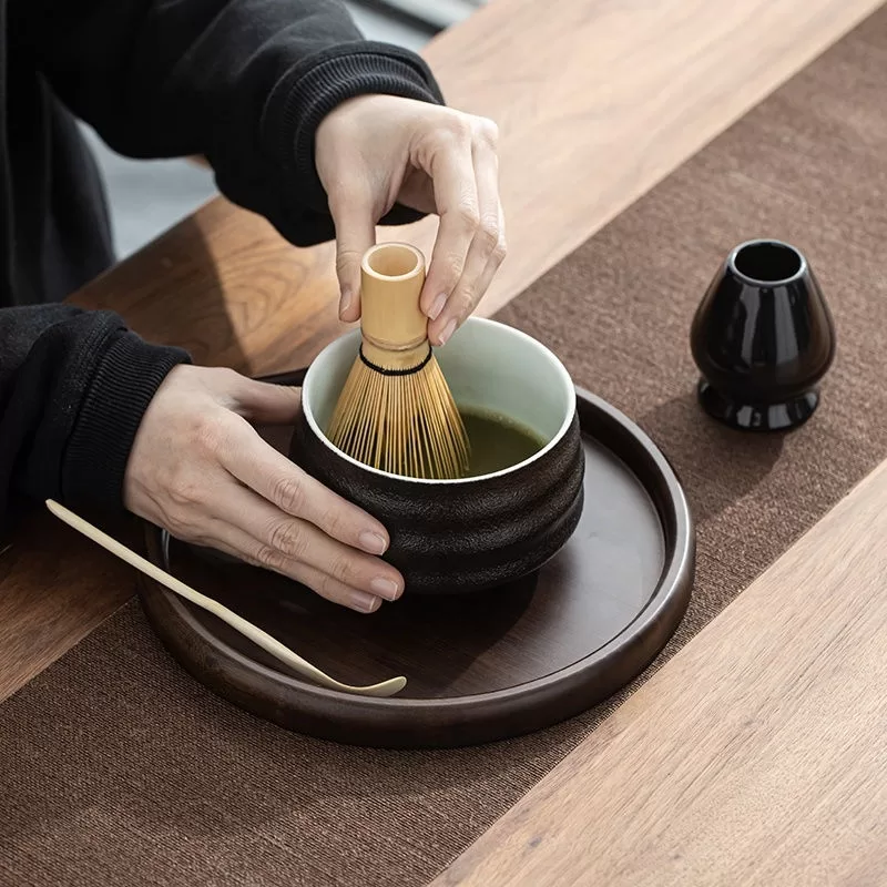 Superior Matcha Starter Kit Bamboo Whisk Holder Bowl Sifter