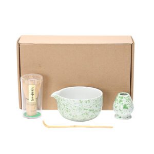 Ceramic Bowl Bamboo Whisk Matcha Starter Pack