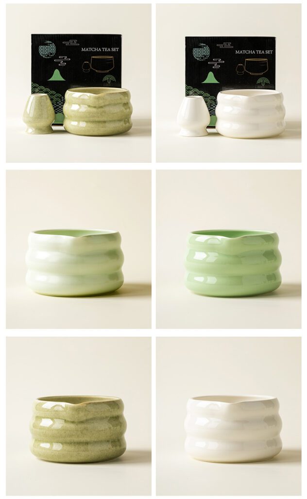 Handmade OEM Logo Ceramic Matcha Tea Bowl 3