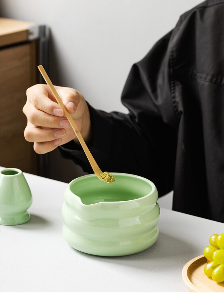 Handmade OEM Logo Ceramic Matcha Tea Bowl 8