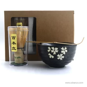 Japanese Tea Ceremonial Set Handmade Chawan Matcha Bowl