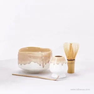 OEM Bamboo Whisk Chasen Spoon Gift Box Matcha Bowl Set