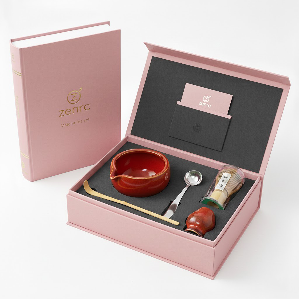 Wholesale Authentic Matcha Tea Set Gift Box (1)