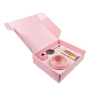 OEM Handmade Ceramic Glaze Bowl Gift Kits Matcha Set Pink