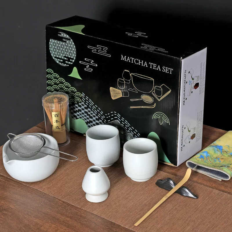 OEM Ceremony Ceramic Matcha Bowl and Whisk Holder - Image 4