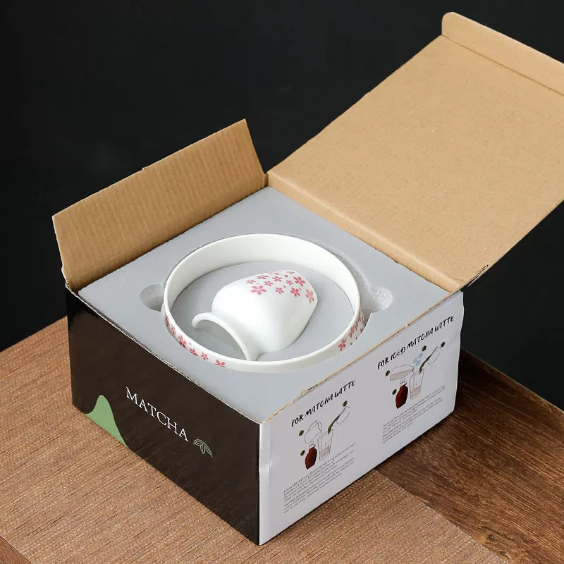 OEM Ceremony Ceramic Matcha Bowl and Whisk Holder