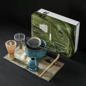 OEM Colored Glaze Ceramic Bowl Handmade Matcha Set