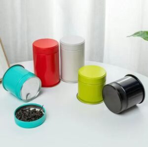 Custom Round Premium Matcha Tin Container