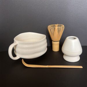 Ceramic Bowl with Handle Ceremonial Matcha Gift Set