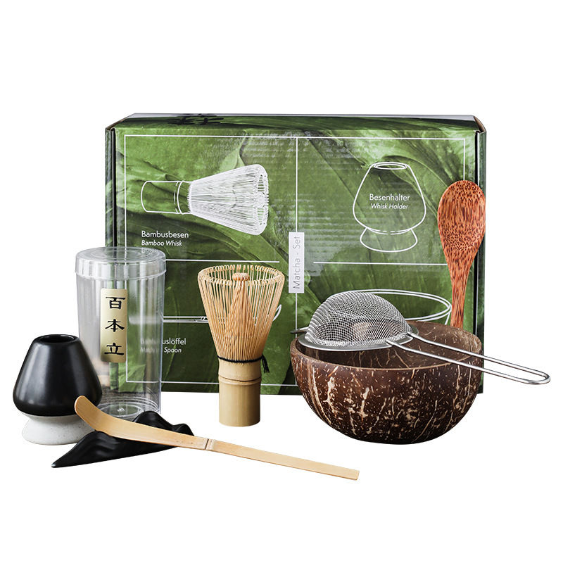 Coconut Bowl Bamboo Whisk At Home Matcha Kit (1)