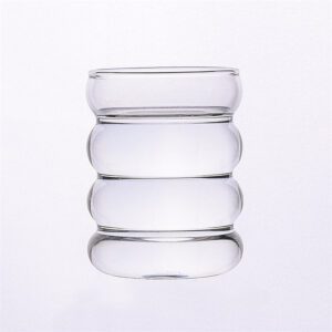 Creative Water Wave Shape Cup Tea Coffee Glass