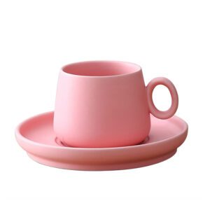 Ceramic Latte Coffee Espresso Cups and Saucers