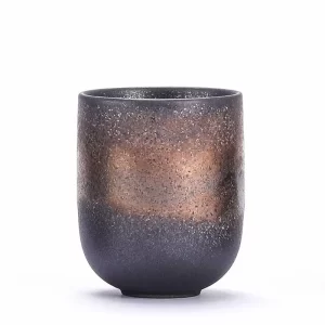 Gold Flowing Glazed Coffee Mugs for Tea Milk Juice