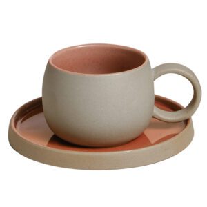 Handmade Ceramic Espresso Coffee Mug with Tray