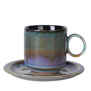 OEM Colorful Coffee Tea Glazed Ceramic Mug