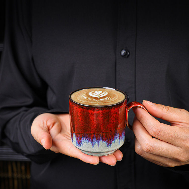 OEM Colorful Coffee Tea Glazed Ceramic Mug