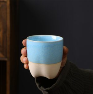 OEM Handmade Rough Pottery Espresso Cups