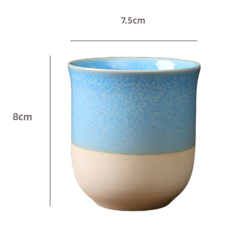 OEM Handmade Rough Pottery Espresso Cups 3