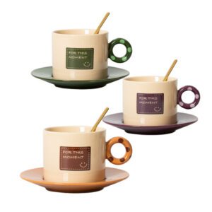 Sublimation Coffee Mug Tea Cup with Saucer