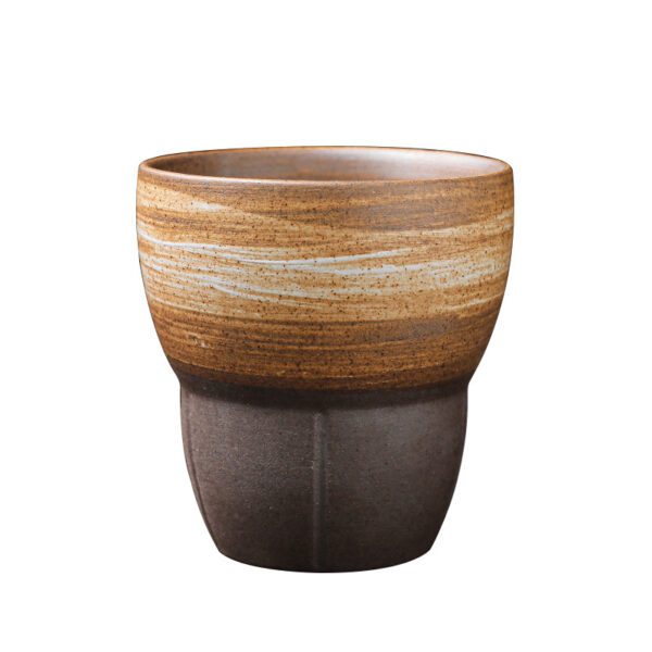 Tranditional Rustic Retro Pottery Latte Coffee Cups